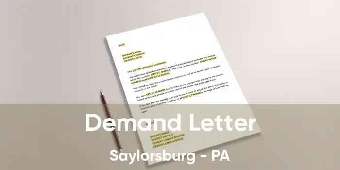 Demand Letter Saylorsburg - PA