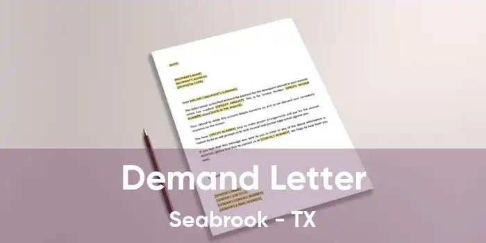  Demand Letter Seabrook - TX