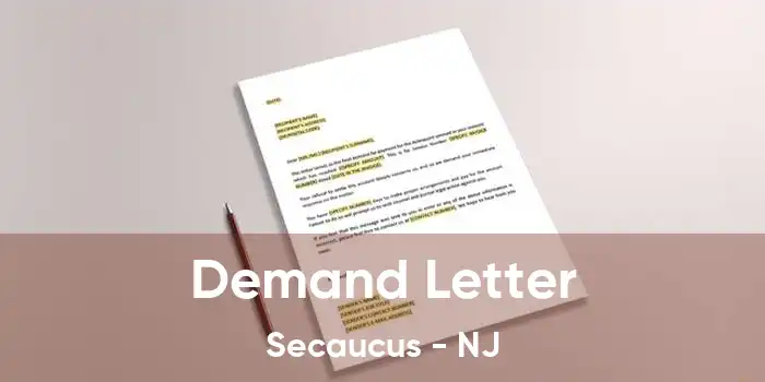 Demand Letter Secaucus - NJ