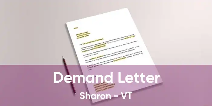 Demand Letter Sharon - VT