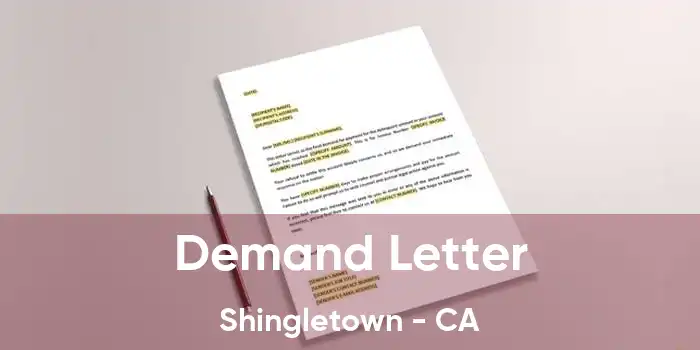 Demand Letter Shingletown - CA