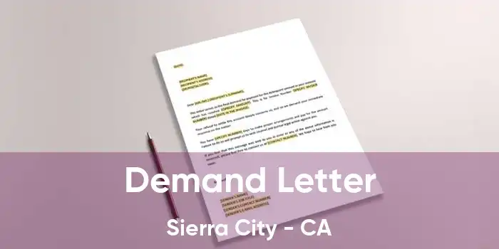  Demand Letter Sierra City - CA