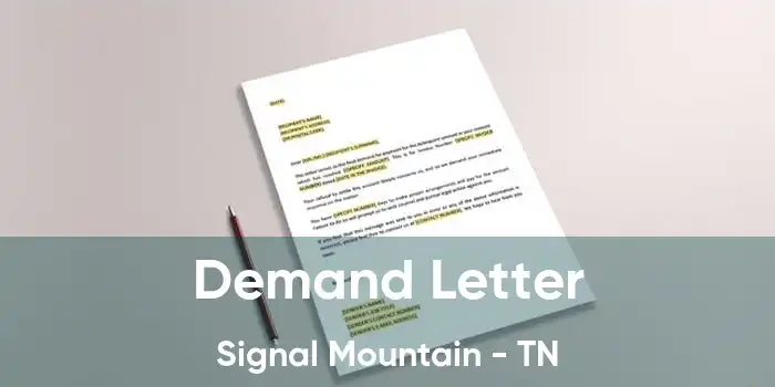 Demand Letter Signal Mountain - TN