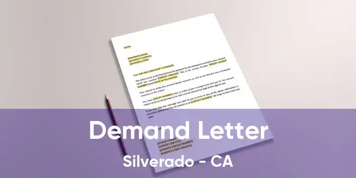 Demand Letter Silverado - CA