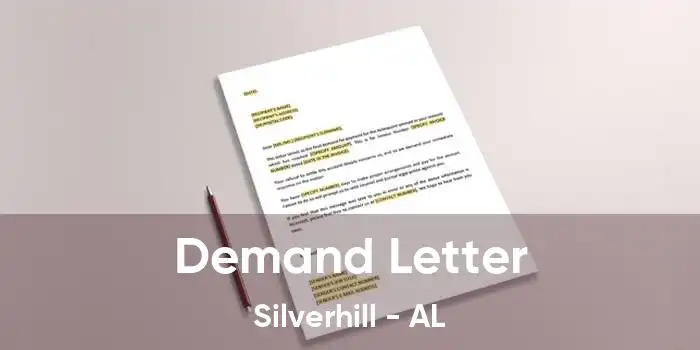 Demand Letter Silverhill - AL