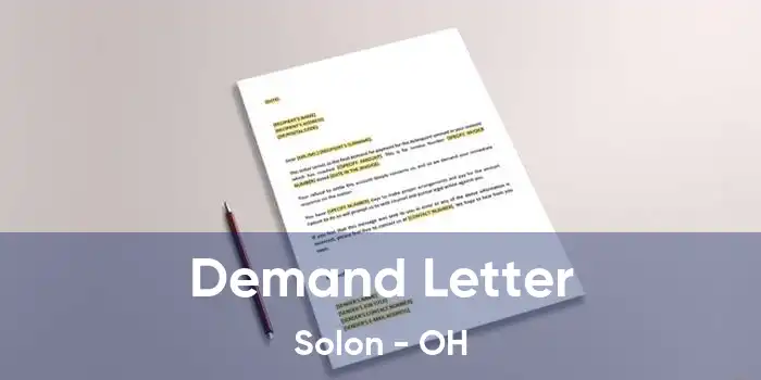 Demand Letter Solon - OH