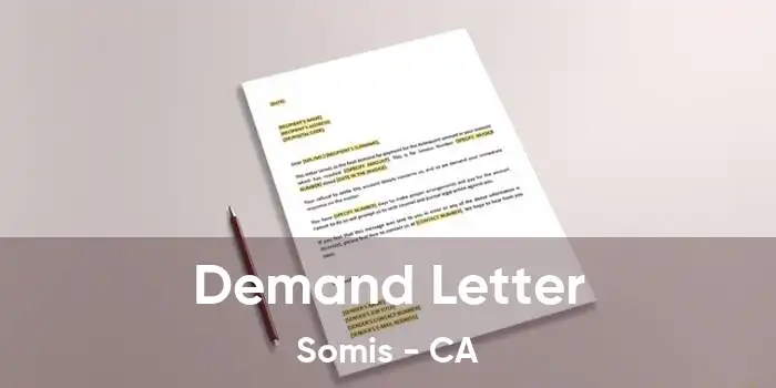  Demand Letter Somis - CA