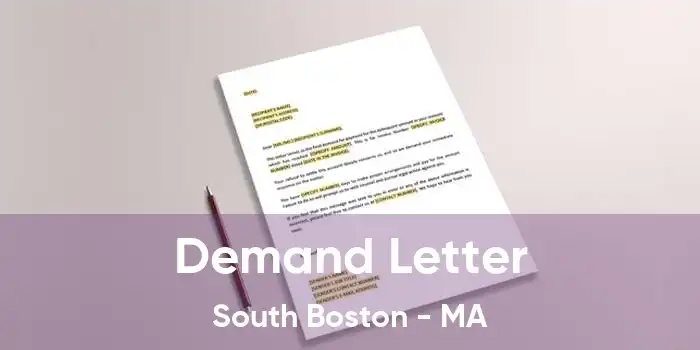 Demand Letter South Boston - MA