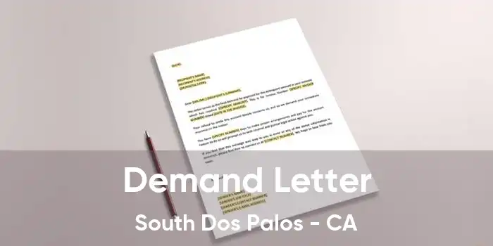 Demand Letter South Dos Palos - CA