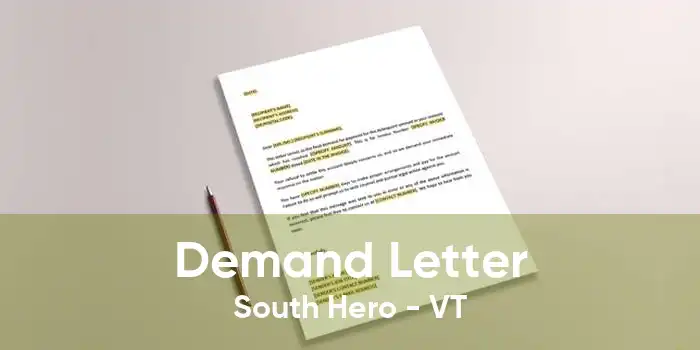 Demand Letter South Hero - VT