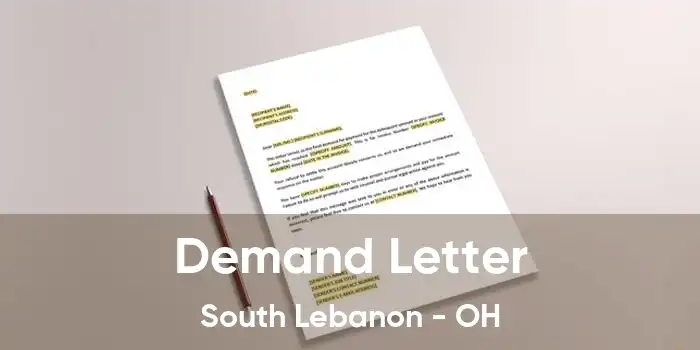 Demand Letter South Lebanon - OH