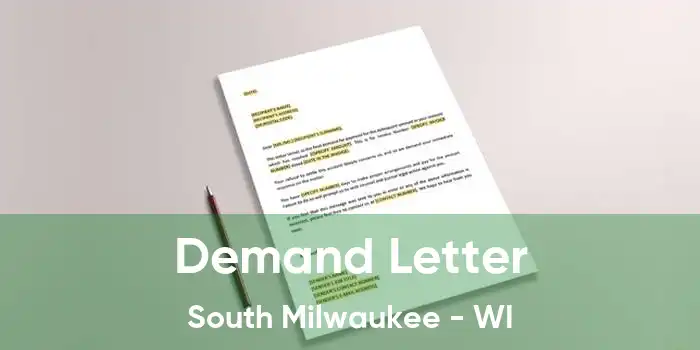 Demand Letter South Milwaukee - WI