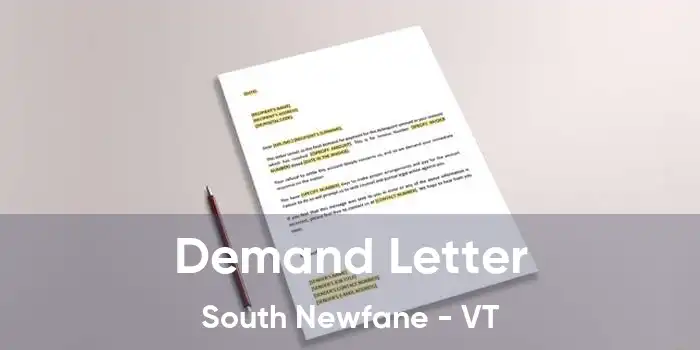 Demand Letter South Newfane - VT