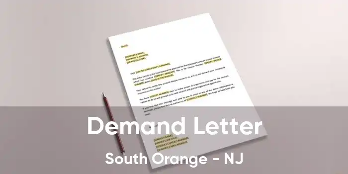 Demand Letter South Orange - NJ