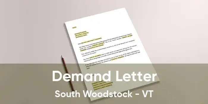 Demand Letter South Woodstock - VT