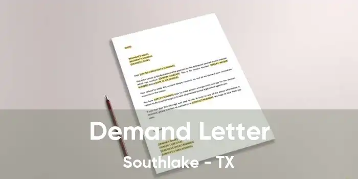 Demand Letter Southlake - TX