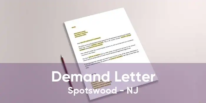 Demand Letter Spotswood - NJ