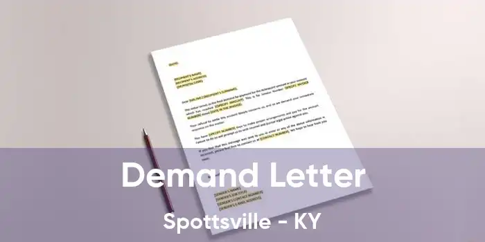 Demand Letter Spottsville - KY