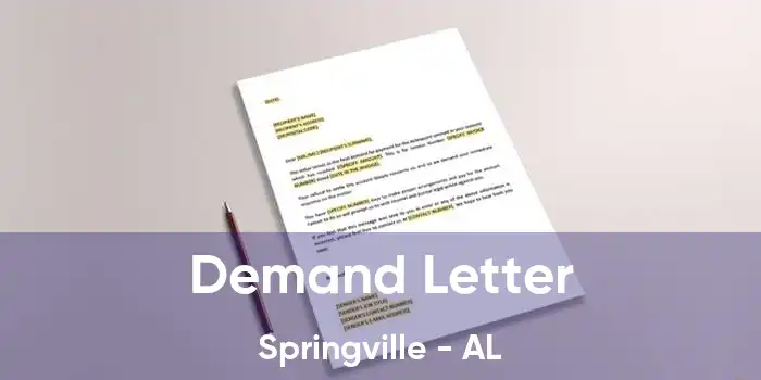  Demand Letter Springville - AL