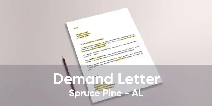 Demand Letter Spruce Pine - AL