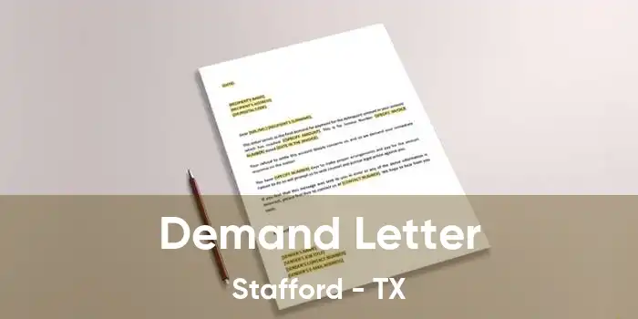 Demand Letter Stafford - TX