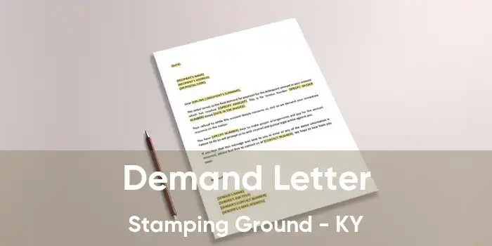  Demand Letter Stamping Ground - KY