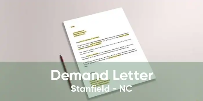 Demand Letter Stanfield - NC
