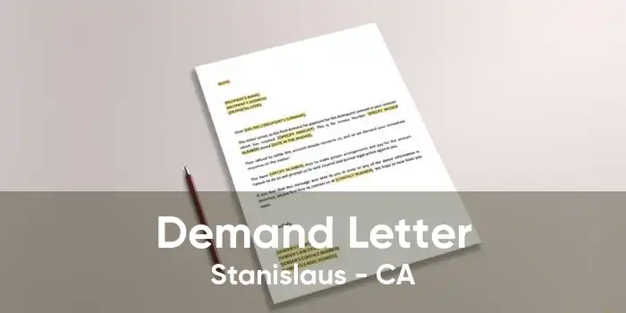 Demand Letter Stanislaus - CA