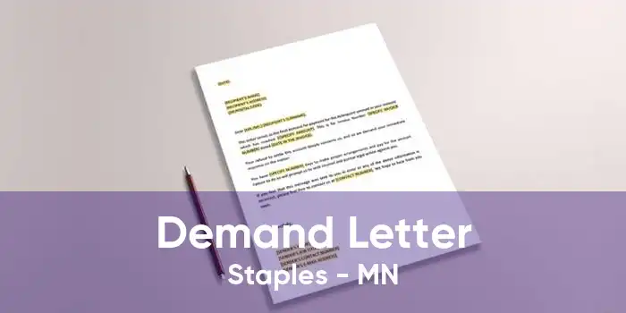 Demand Letter Staples - MN
