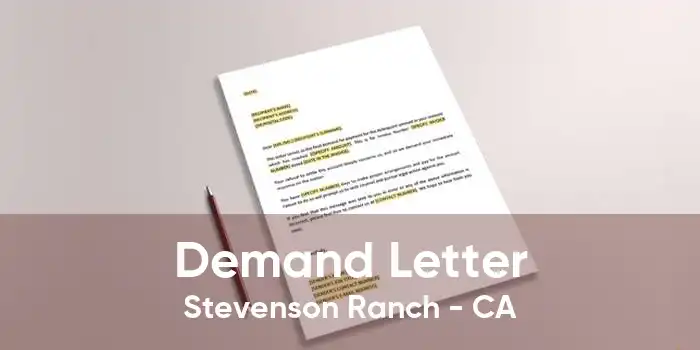 Demand Letter Stevenson Ranch - CA