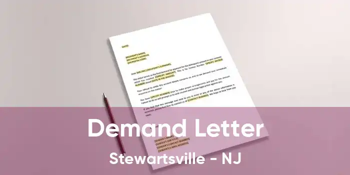 Demand Letter Stewartsville - NJ