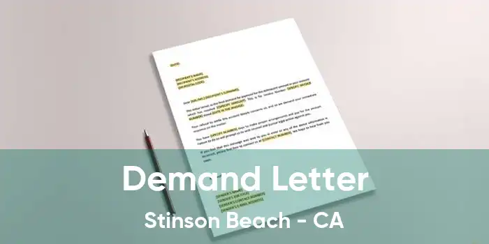 Demand Letter Stinson Beach - CA