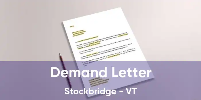 Demand Letter Stockbridge - VT