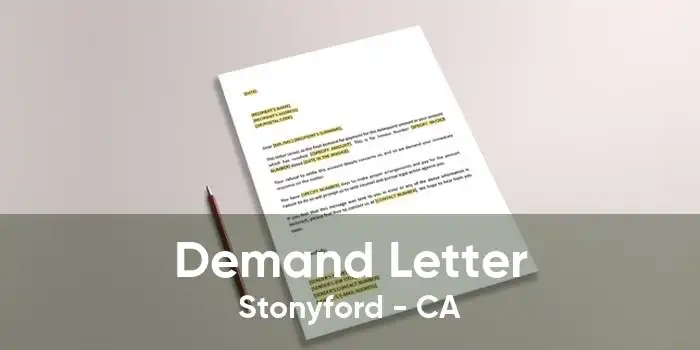 Demand Letter Stonyford - CA