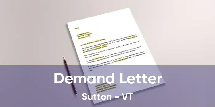 Demand Letter Sutton - VT