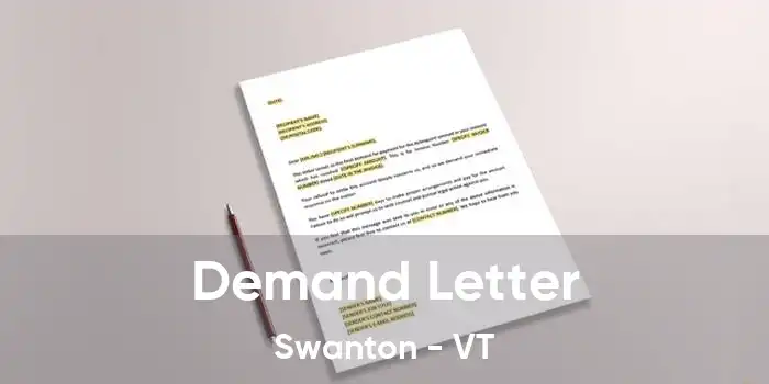 Demand Letter Swanton - VT