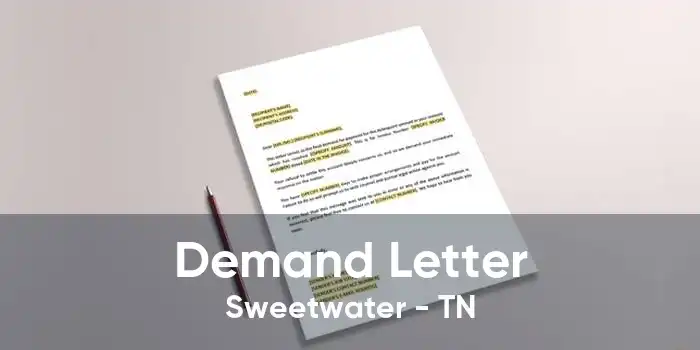 Demand Letter Sweetwater - TN