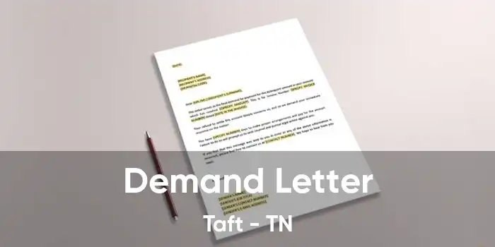 Demand Letter Taft - TN