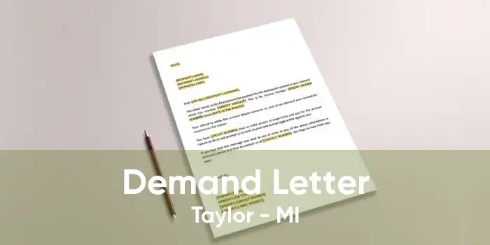 Demand Letter Taylor - MI