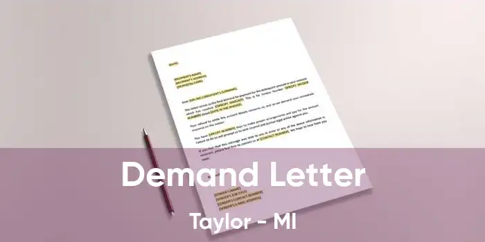 Demand Letter Taylor - MI