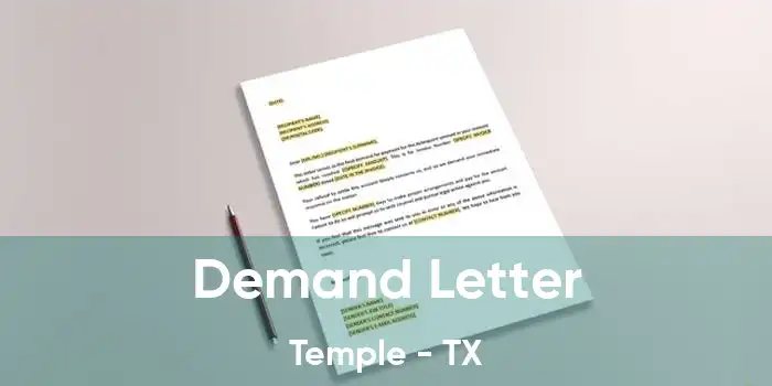 Demand Letter Temple - TX