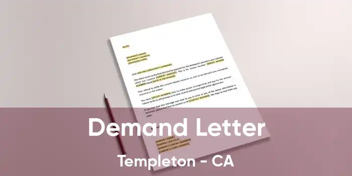 Demand Letter Templeton - CA