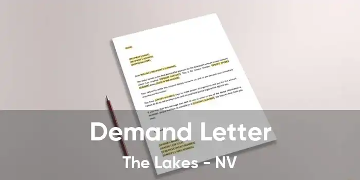 Demand Letter The Lakes - NV