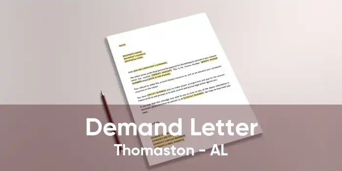 Demand Letter Thomaston - AL