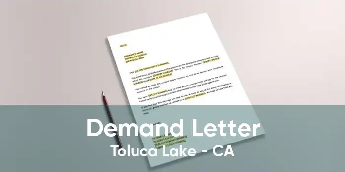 Demand Letter Toluca Lake - CA