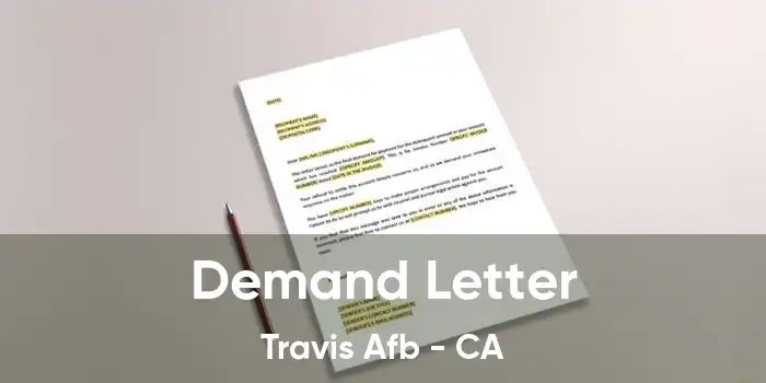 Demand Letter Travis Afb - CA