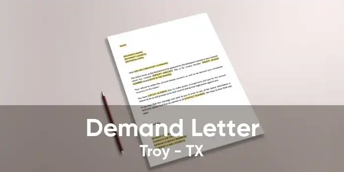 Demand Letter Troy - TX