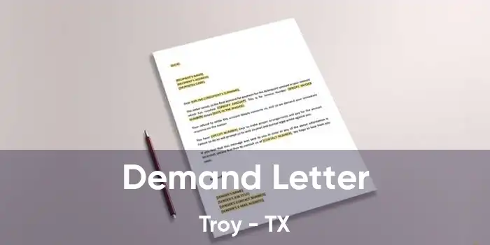 Demand Letter Troy - TX