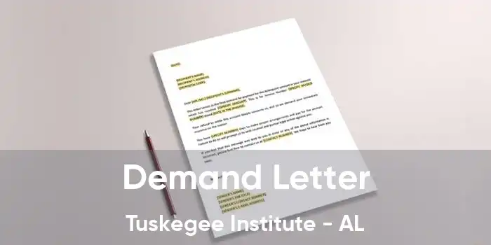 Demand Letter Tuskegee Institute - AL