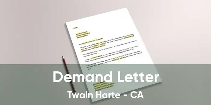 Demand Letter Twain Harte - CA